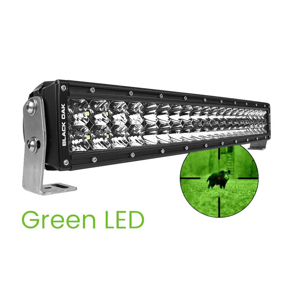 Black Oak 10" Single Row LED Light Bar - Combo Optics - Black Housing - Pro Series 3.0 [10C - S5OS] - Houseboatparts.com
