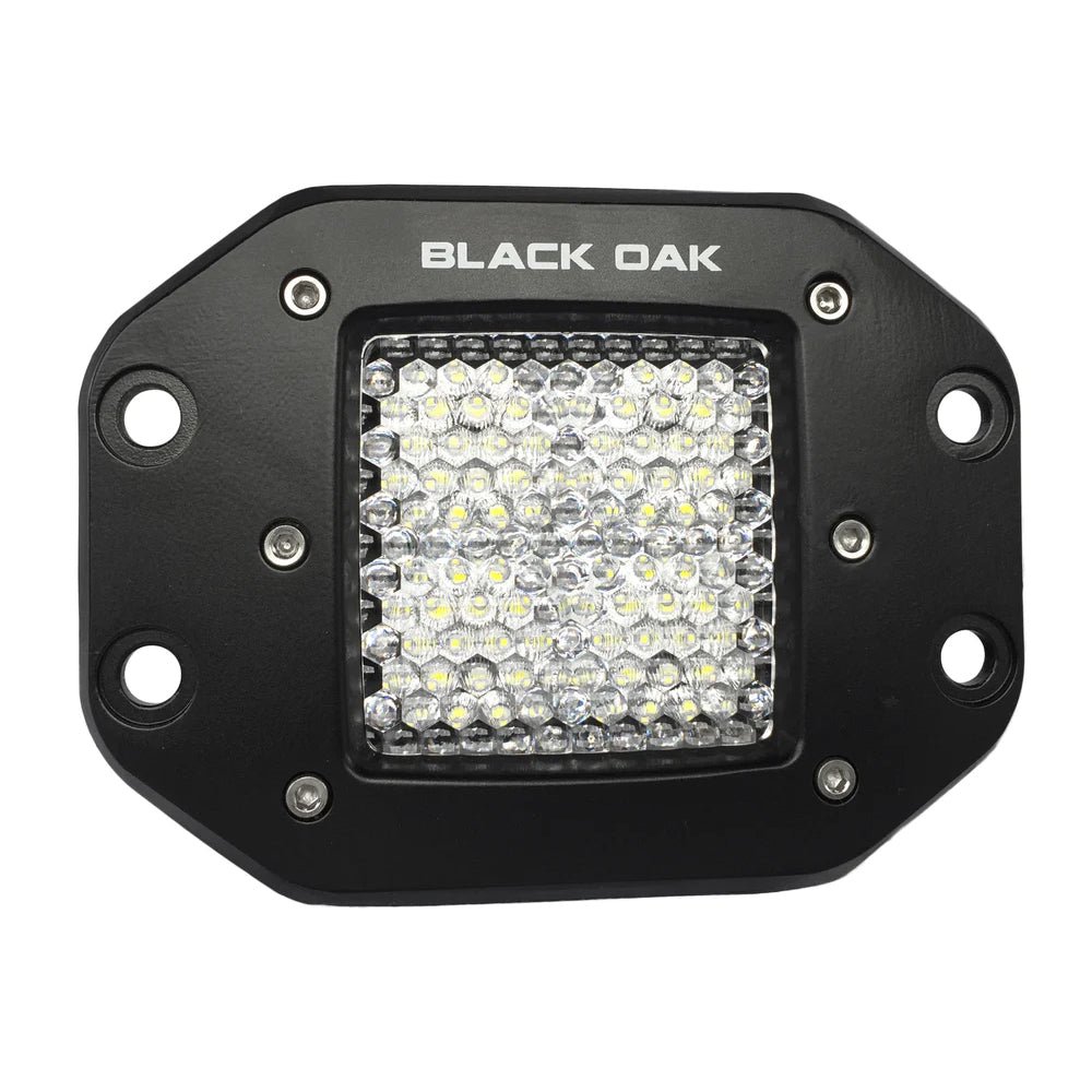 Black Oak Pro Series 2" Flush Mounted Flood Light - Black [2F-FPOD10CR] - Houseboatparts.com