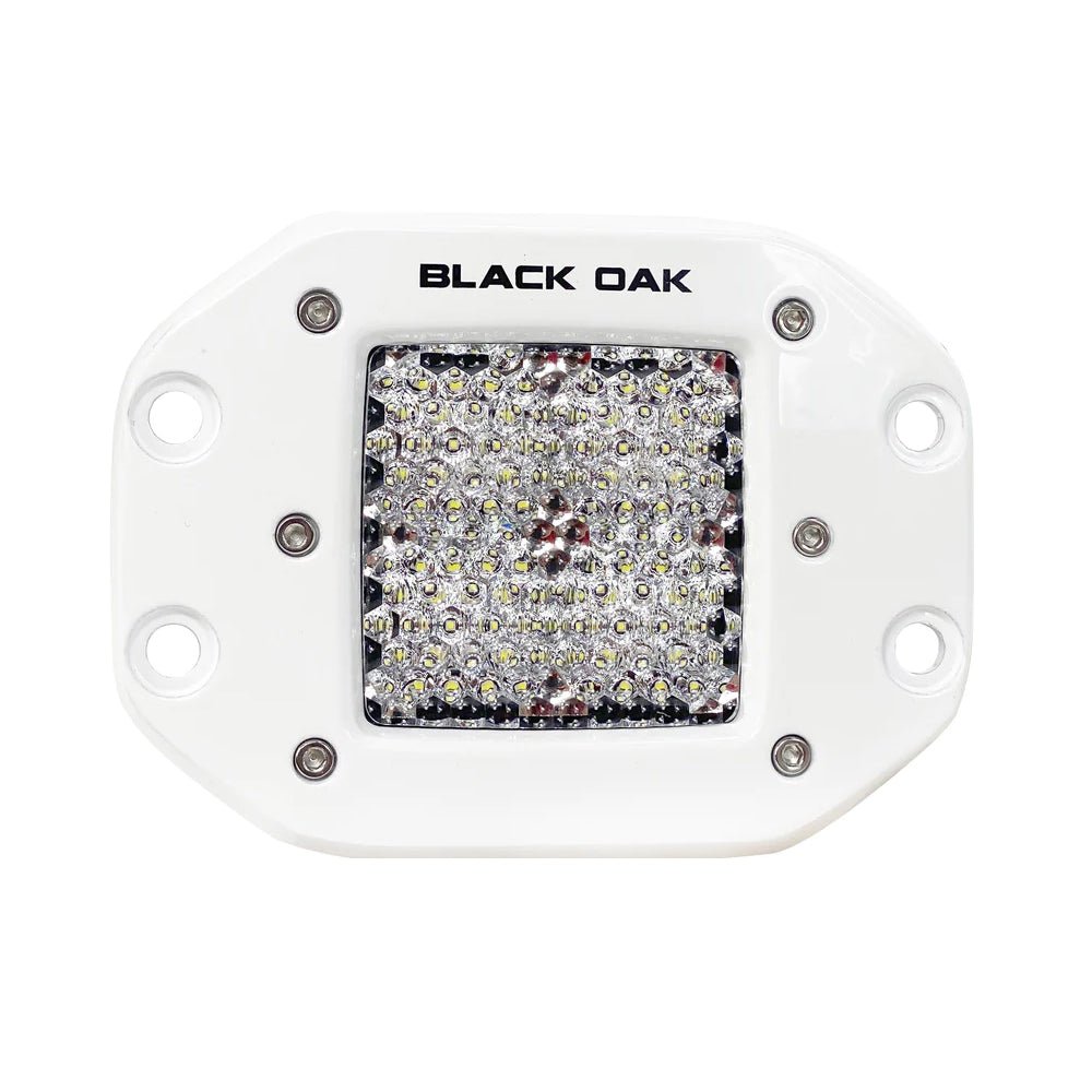 Black Oak Pro Series 2" Flush Mounted Diffused Light - White [2DM-FPOD10CR] - Houseboatparts.com