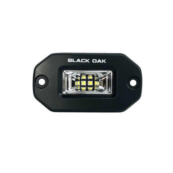 Black Oak Pro Series 2" Flush Mounted Scene Light - Black [2FSLB-S] - Houseboatparts.com
