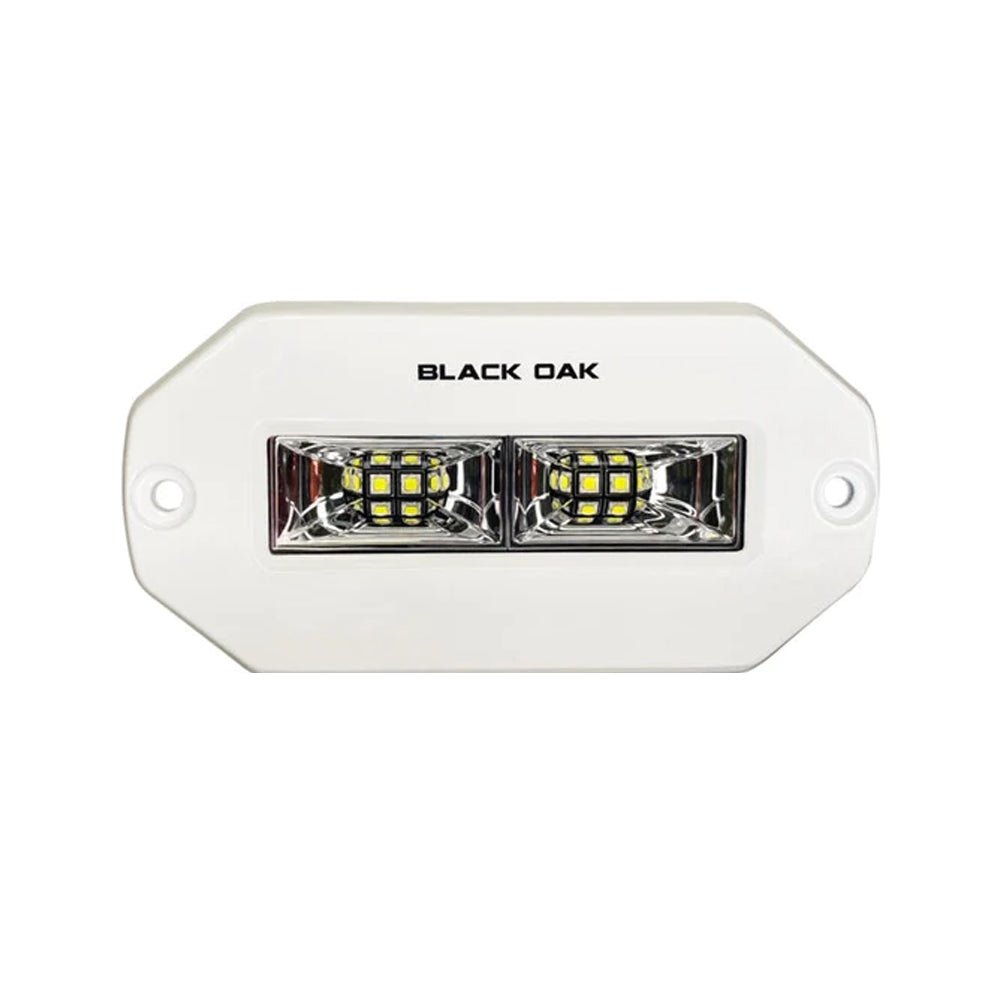 Black Oak Pro Series 4" Flush Mount Spreader Light - White Housing [4FMSL-S] - Houseboatparts.com