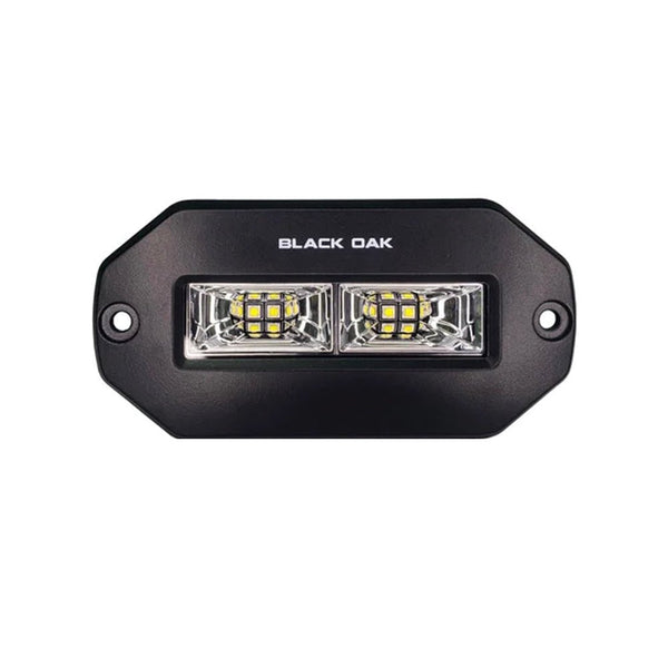 Black Oak Pro Series 4" Flush Mount Spreader Light - Black Housing [4BFMSL-S] - Houseboatparts.com