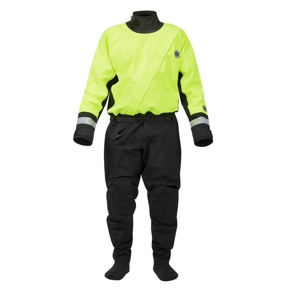 Mustang MSD576 Water Rescue Dry Suit - Fluorescent Yellow Green-Black - Large [MSD57602-251-L-101] - Houseboatparts.com
