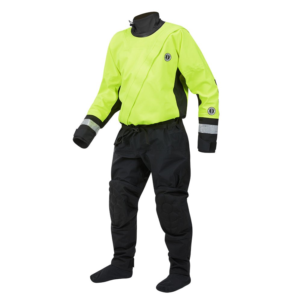 Mustang MSD576 Water Rescue Dry Suit - Fluorescent Yellow Green-Black - XL [MSD57602-251-XL-101] - Houseboatparts.com