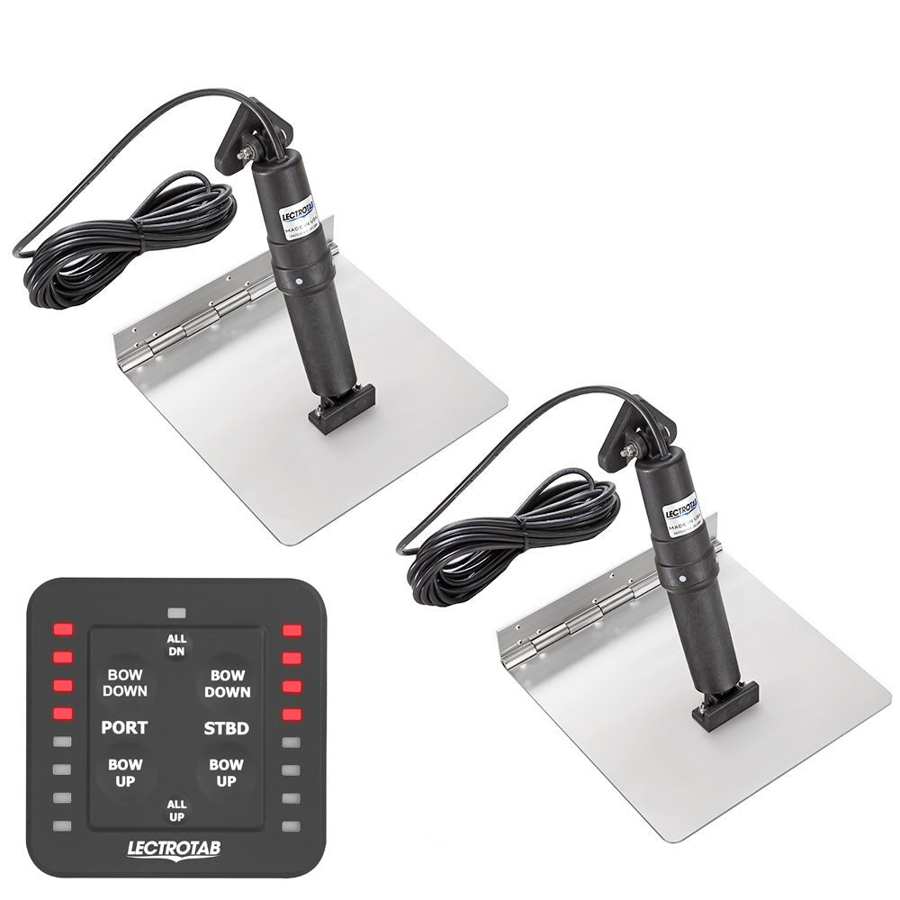 Lectrotab XKA Stainless Steel Trim Tab Kit w/One-Touch Control - 12 x 9 [XKASL12X9] - Houseboatparts.com