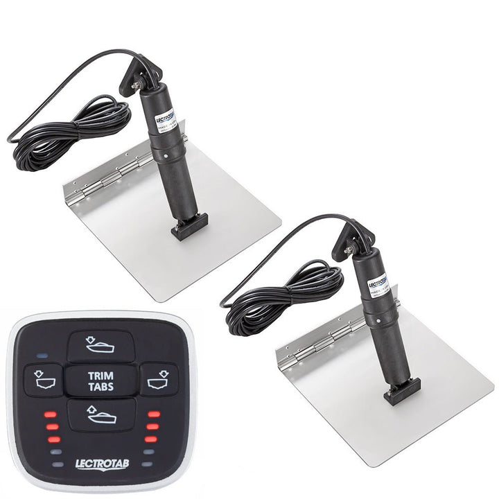 Lectrotab XKA Stainless Steel Trim Tab Kit w/MLC-1 Control - 9 x 12 [XKASML9X12] - Houseboatparts.com