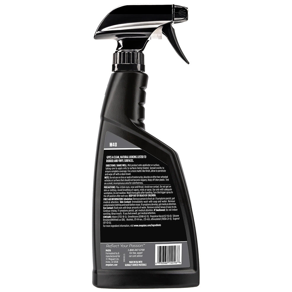 Meguiars M40 Mirror Glaze Vinyl Rubber Cleaner Conditioner - 16oz [M4016] - Houseboatparts.com