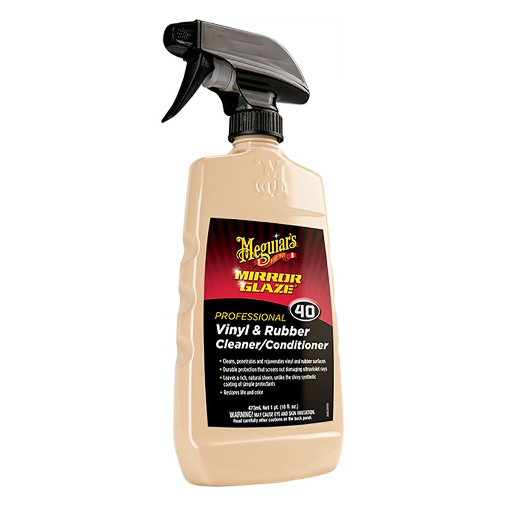 Meguiars M40 Mirror Glaze Vinyl Rubber Cleaner Conditioner - 16oz [M4016] - Houseboatparts.com