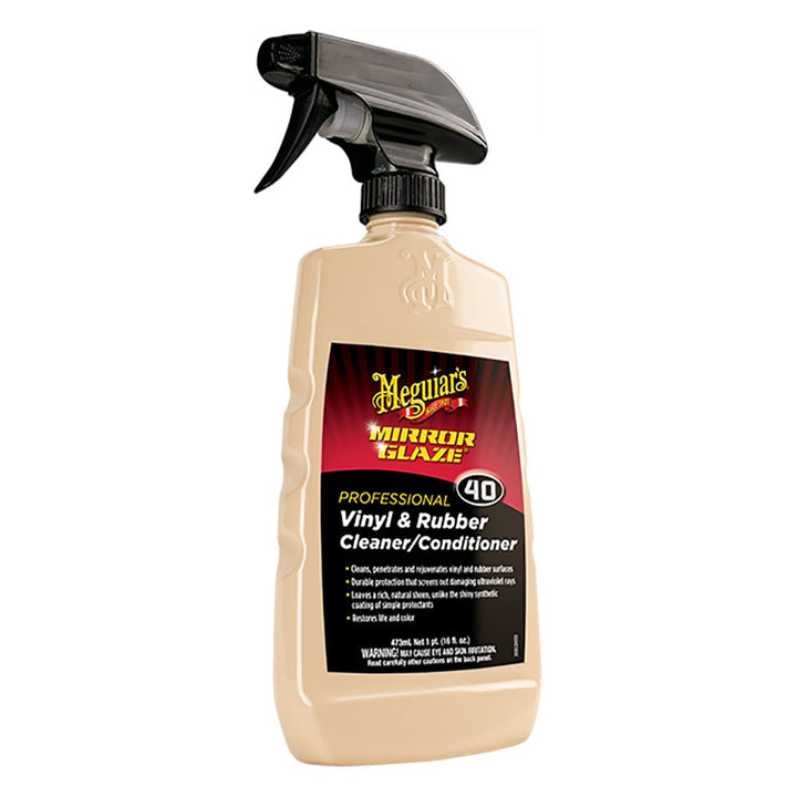Meguiars M40 Mirror Glaze Vinyl Rubber Cleaner Conditioner - 16oz [M4016] - Houseboatparts.com