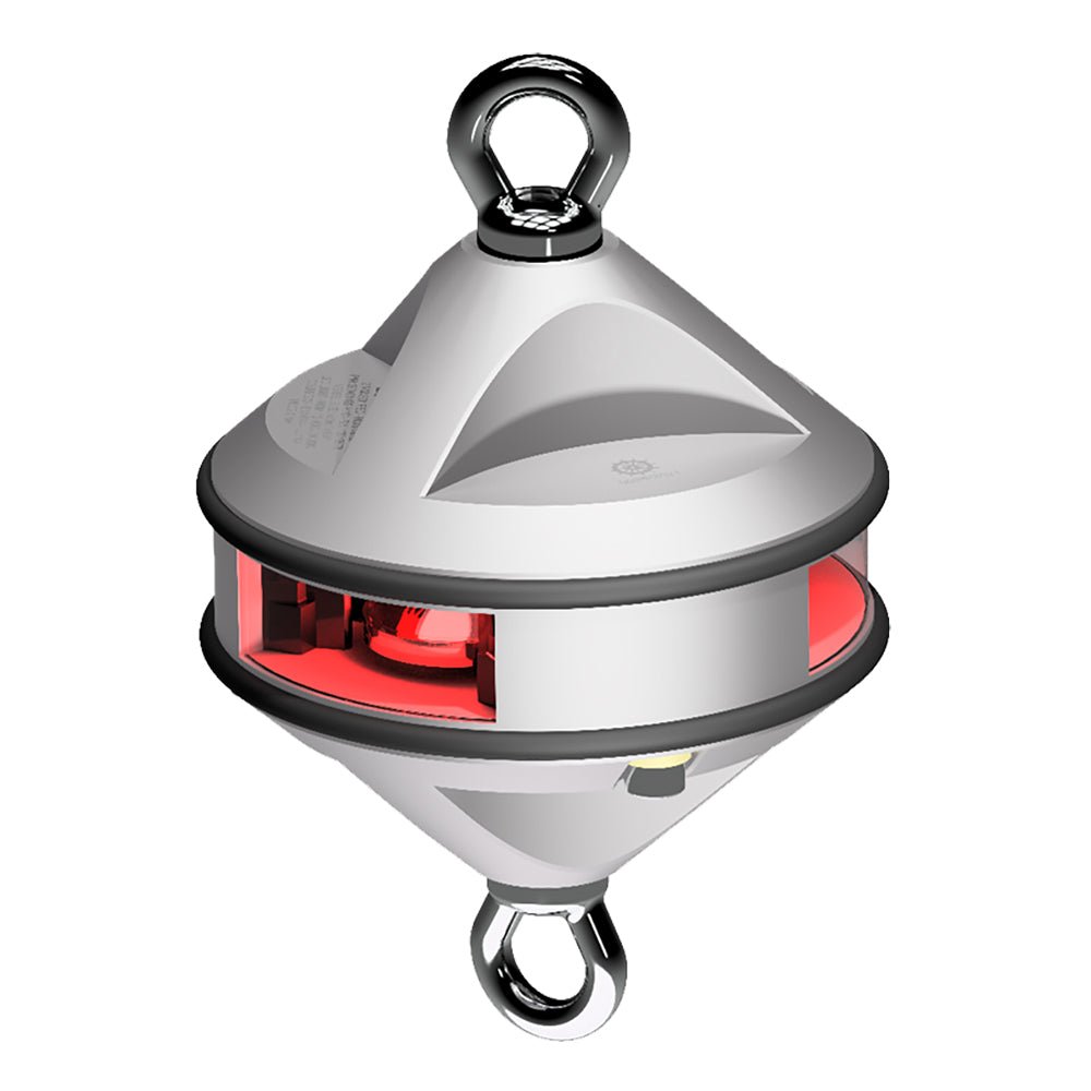 Lopolight Series 200-014 - Hoist Light - 2NM - Red - Silver Housing [200-014G2-H1C] - Houseboatparts.com