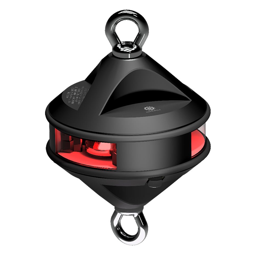 Lopolight Series 200-014 - Hoist Light - 2NM - Red - Black Housing [200-014G2-H1C-B] - Houseboatparts.com