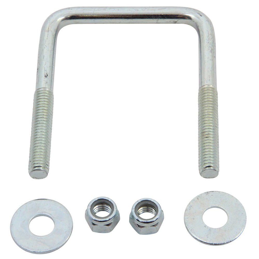 C.E. Smith Zinc U-Bolt 7/16"-14 X 3-1/8" X 4" w/Washers Nuts - Square [15253A] - Houseboatparts.com