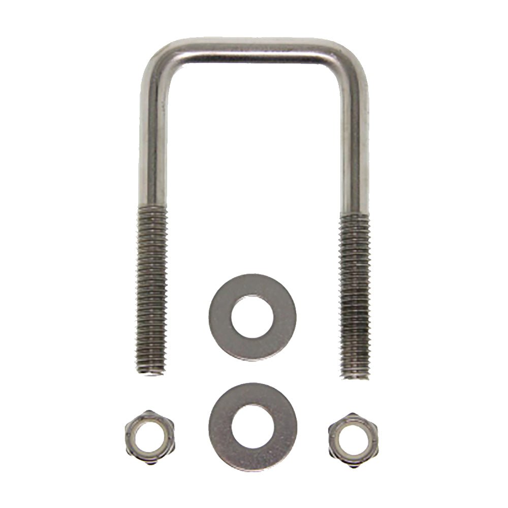 C.E. Smith Zinc U-Bolt 7/16"-14 X 3-1/8" X 3" w/Washers Nuts - Square [15252A] - Houseboatparts.com