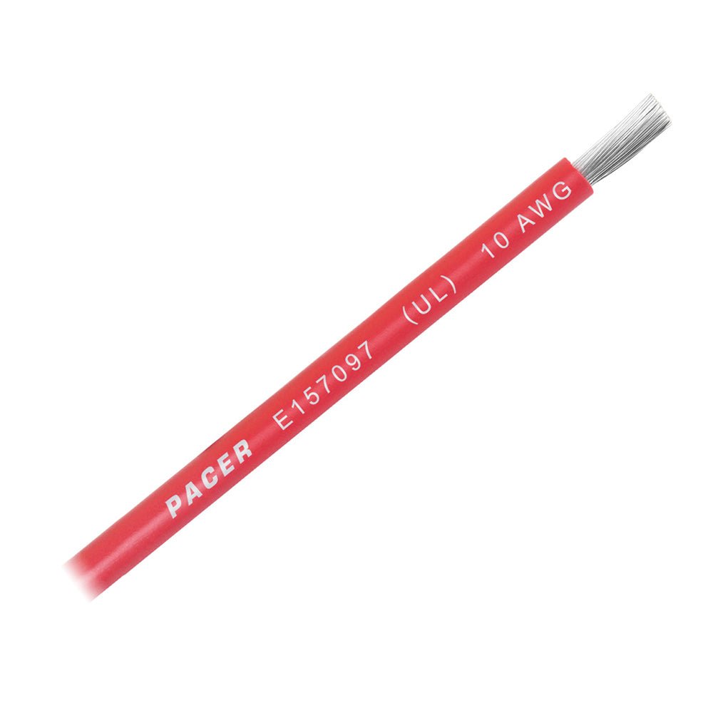 Pacer Red 10 AWG Battery Cable - Sold By The Foot [WUL10RD-FT] - Houseboatparts.com