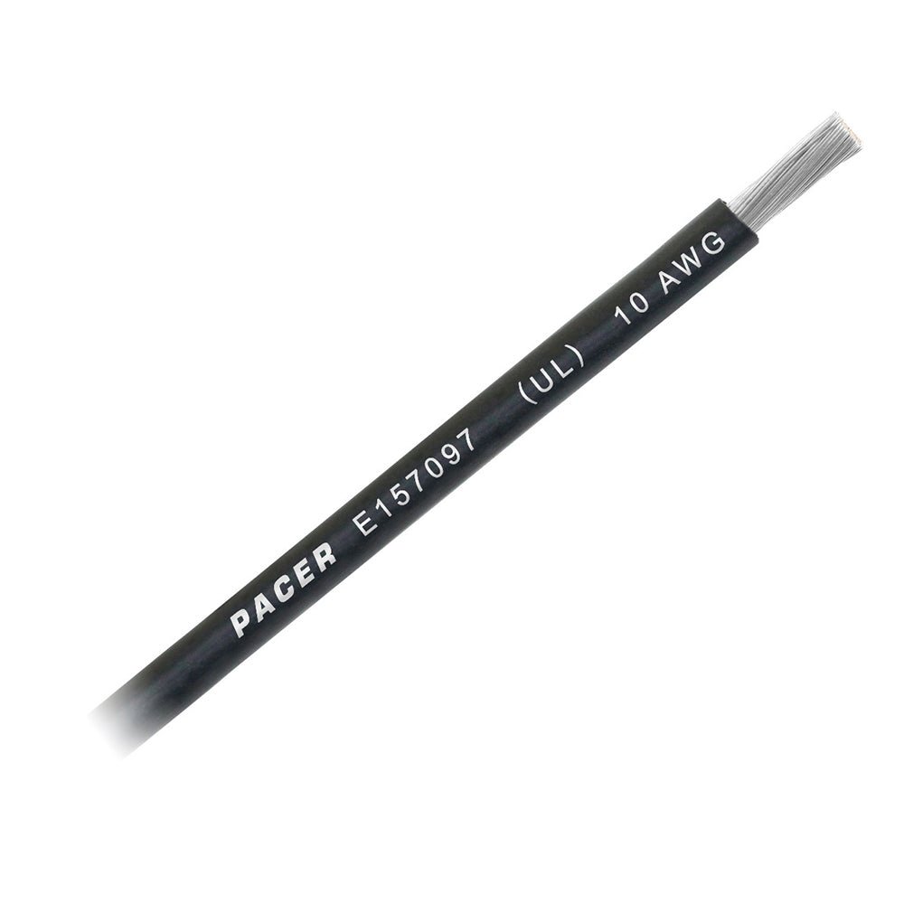 Pacer Black 10 AWG Battery Cable - Sold By The Foot [WUL10BK-FT] - Houseboatparts.com