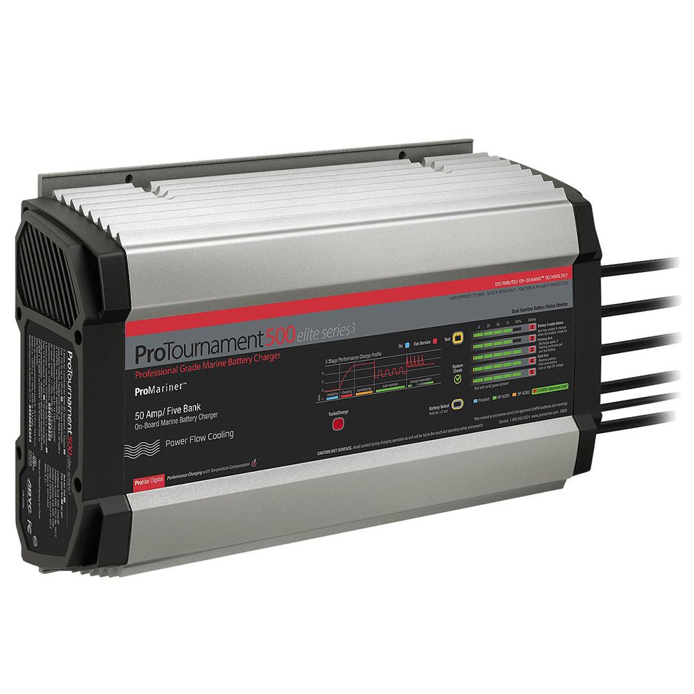 ProMariner ProTournament 500 Elite Series3 5-Bank On-Board Marine Battery Charger [53505] - Houseboatparts.com