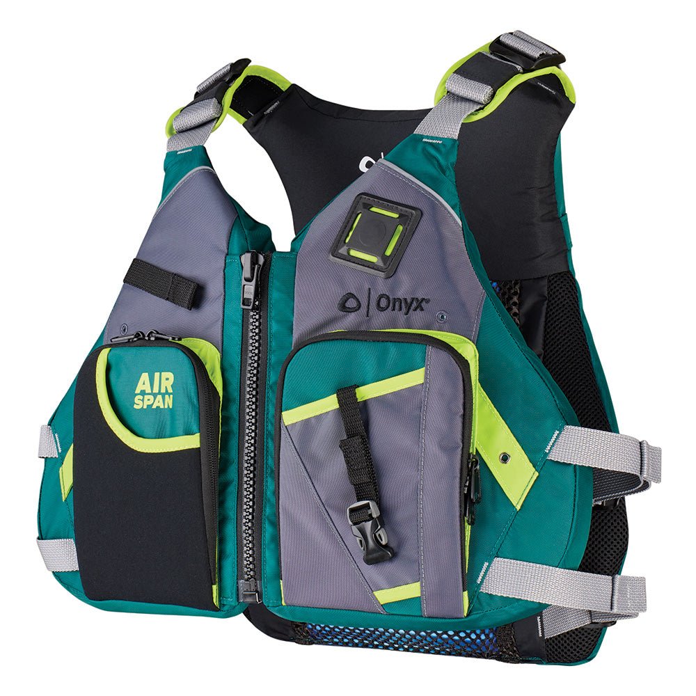 Onyx Airspan Angler Life Jacket - M/L - Green [123200-400-040-23] - Houseboatparts.com