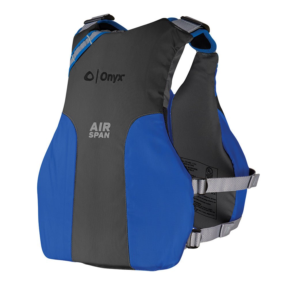 Onyx Airspan Breeze Life Jacket - M/L - Blue [123000-500-040-23] - Houseboatparts.com