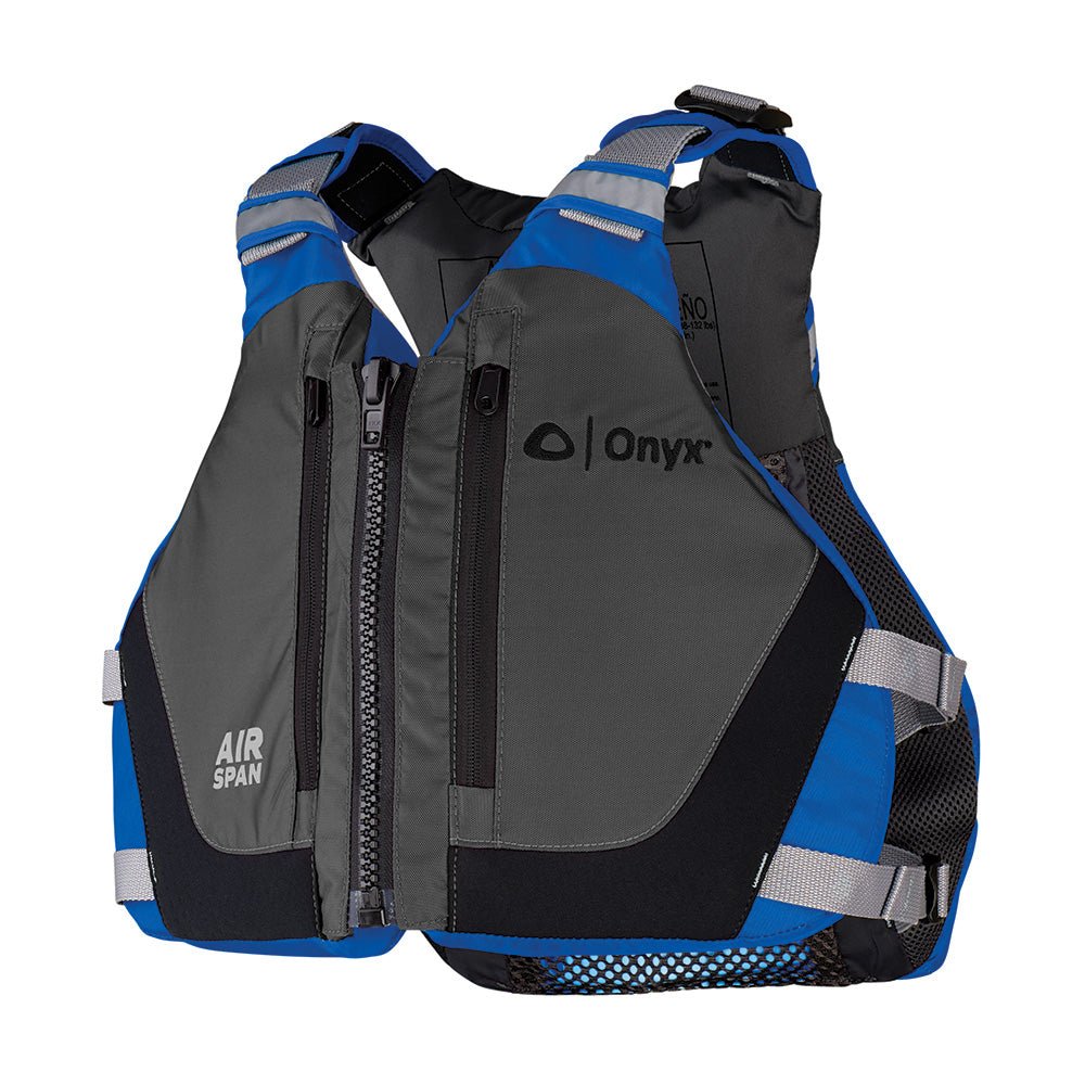 Onyx Airspan Breeze Life Jacket - M/L - Blue [123000-500-040-23] - Houseboatparts.com