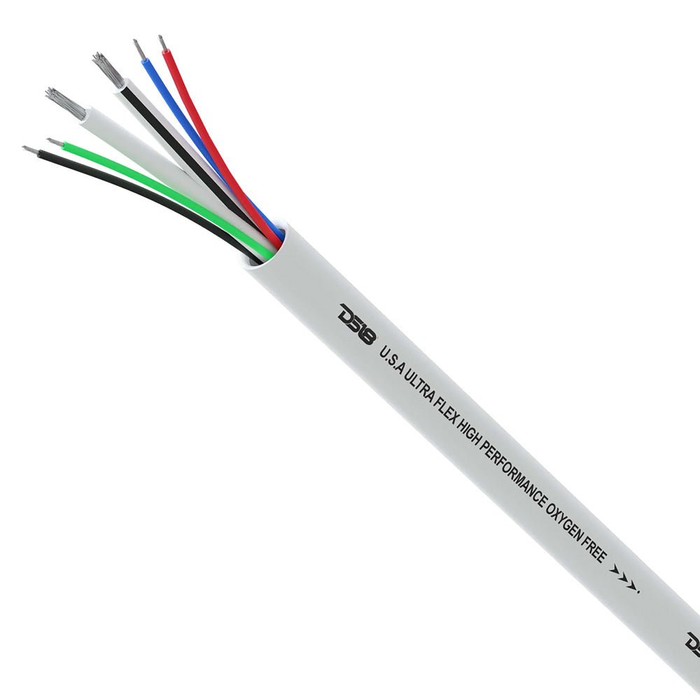 DS18 Marine Tinned OFC 18GA RGB Wire w/16GA Speaker Wire - 100 Spool [MOFC16/18GA-100SWRGB] - Houseboatparts.com