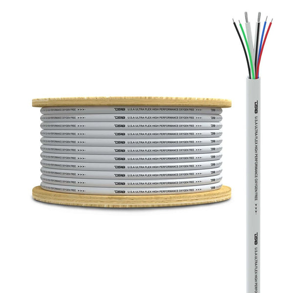 DS18 Marine Tinned OFC 18GA RGB Wire w/16GA Speaker Wire - 100 Spool [MOFC16/18GA-100SWRGB] - Houseboatparts.com