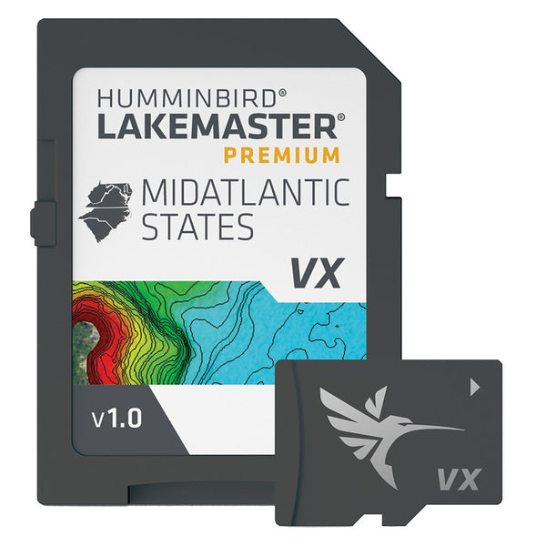 Humminbird LakeMaster VX Premium - Mid-Atlantic States [602004-1] - Houseboatparts.com