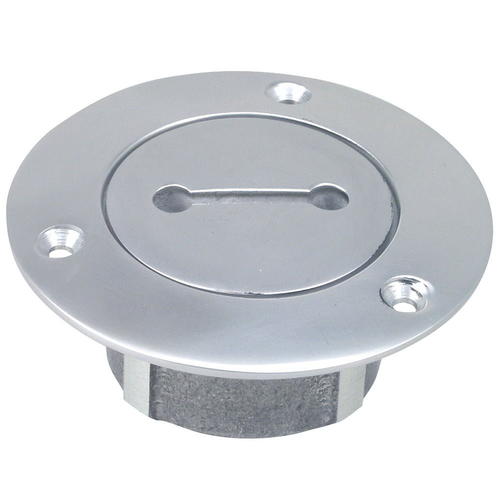 Perko 1" Chrome Unmarked Pipe Deck Plate [0528006CHR] - Houseboatparts.com