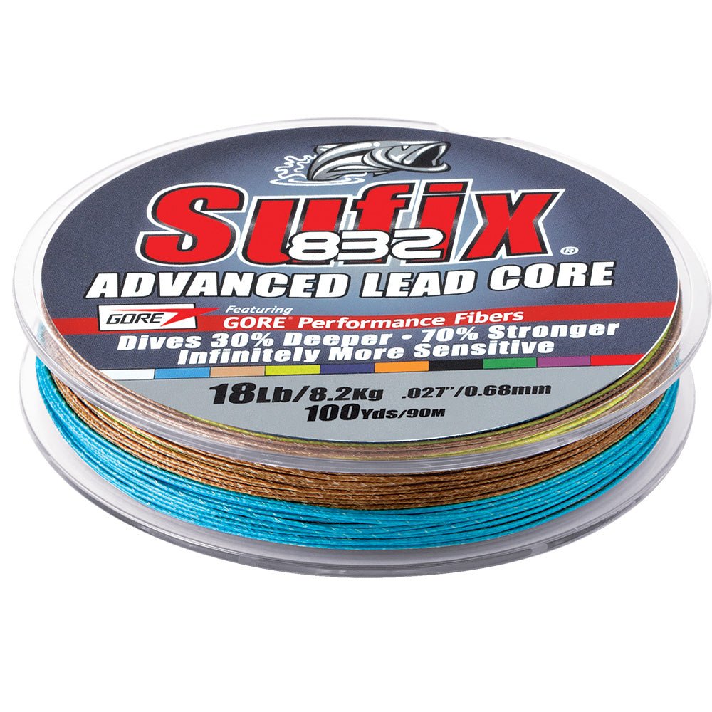 Sufix 832 Advanced Lead Core - 12lb - 10-Color Metered - 100 yds [658-112MC] - Houseboatparts.com