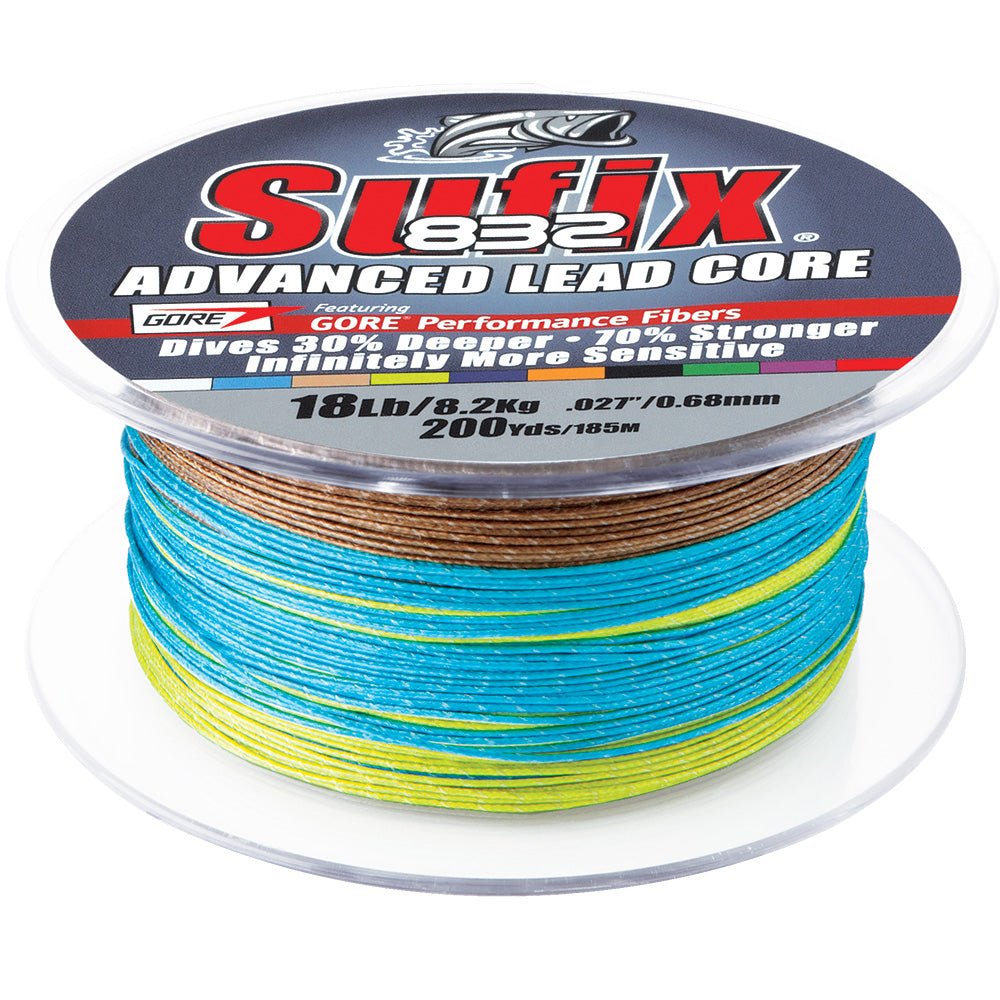 Sufix 832 Advanced Lead Core - 12lb - 10-Color Metered - 200 yds [658-212MC] - Houseboatparts.com