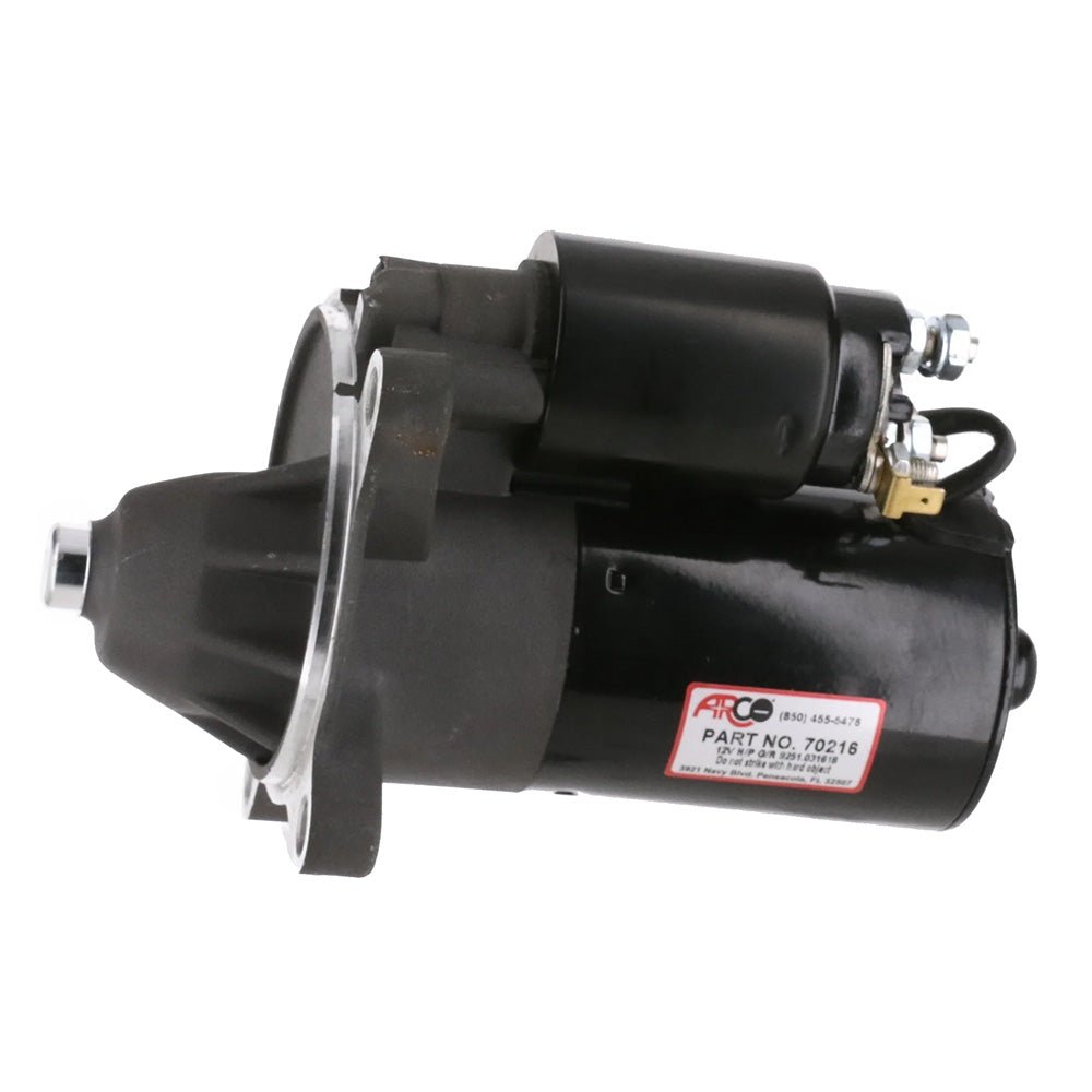 ARCO Marine High-Performance Inboard Starter w/Gear Reduction Permanent Magnet - Clockwise Rotation (2.3 Fords) [70216] - Houseboatparts.com