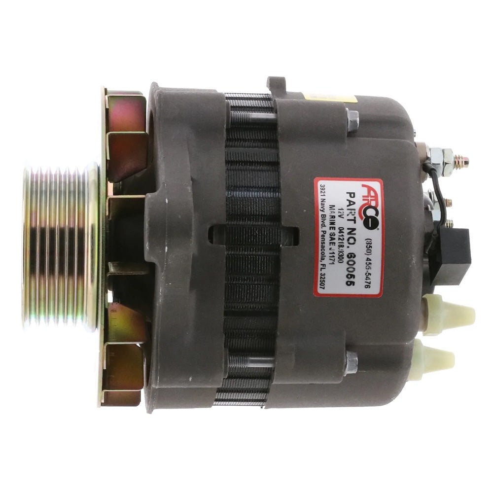 ARCO Marine Premium Replacement Alternator w/Multi-Groove Pulley - 12V 55A [60055] - Houseboatparts.com