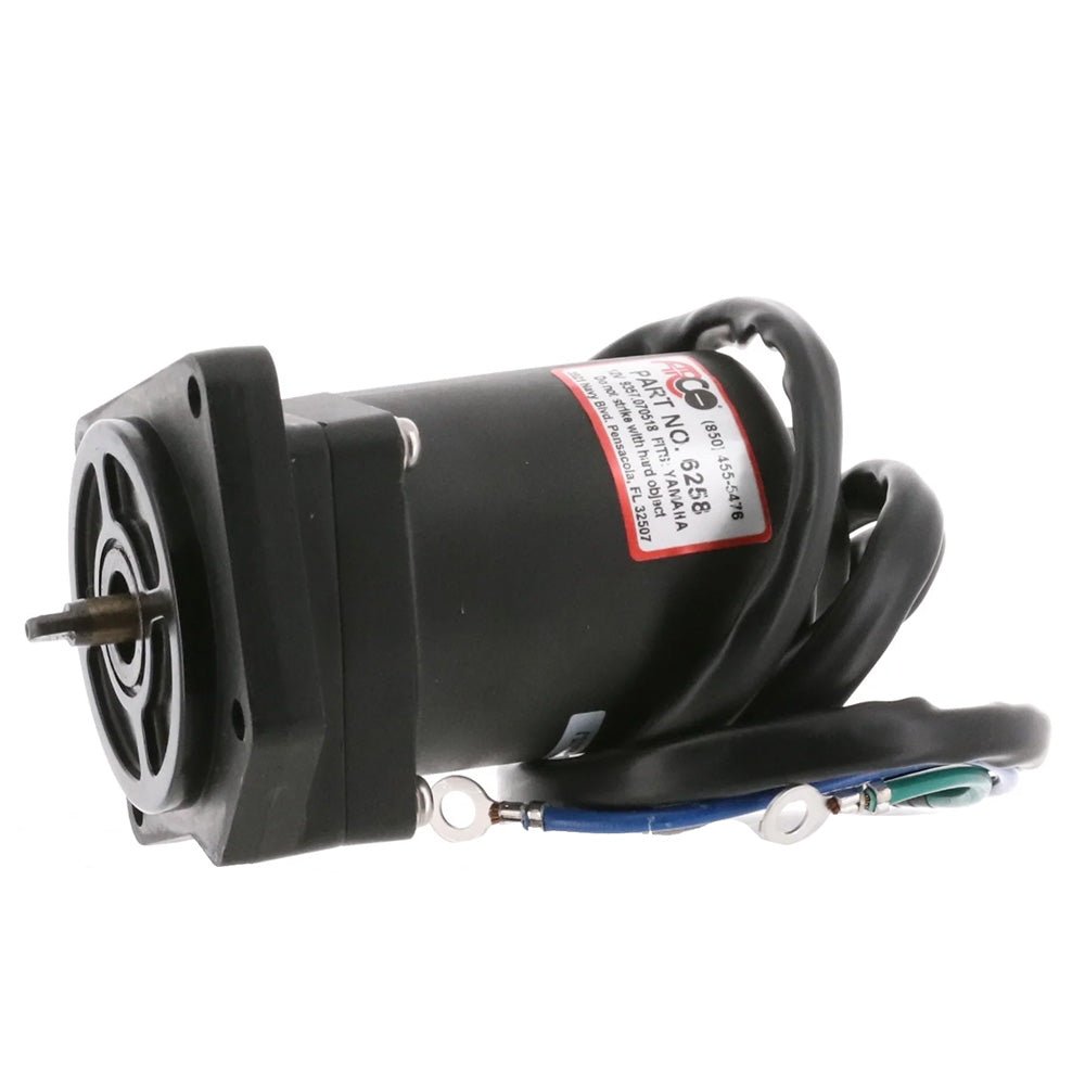 ARCO Marine Replacement Outboard Tilt Trim Motor - Yamaha-4 Bolt, 5/8" Flat Blade Shaft [6258] - Houseboatparts.com