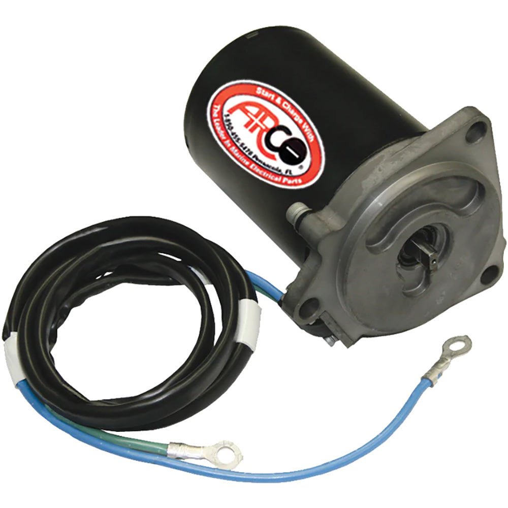 ARCO Marine Replacement Outboard Tilt Trim Motor - Yamaha, 2-Wire, 3 Bolt, Flat Blade Shaft [6263] - Houseboatparts.com