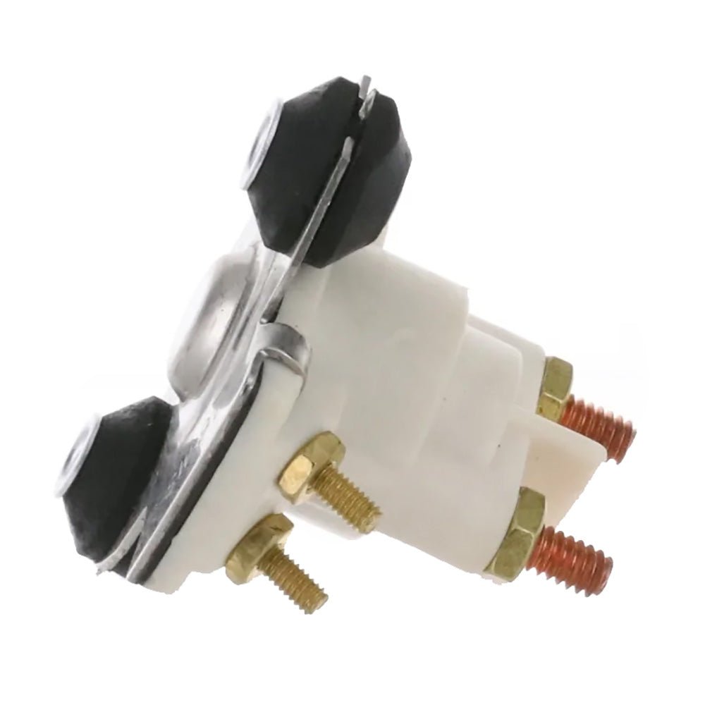 ARCO Marine Outboard Solenoid w/Flat Isolated Base White Housing [SW097] - Houseboatparts.com