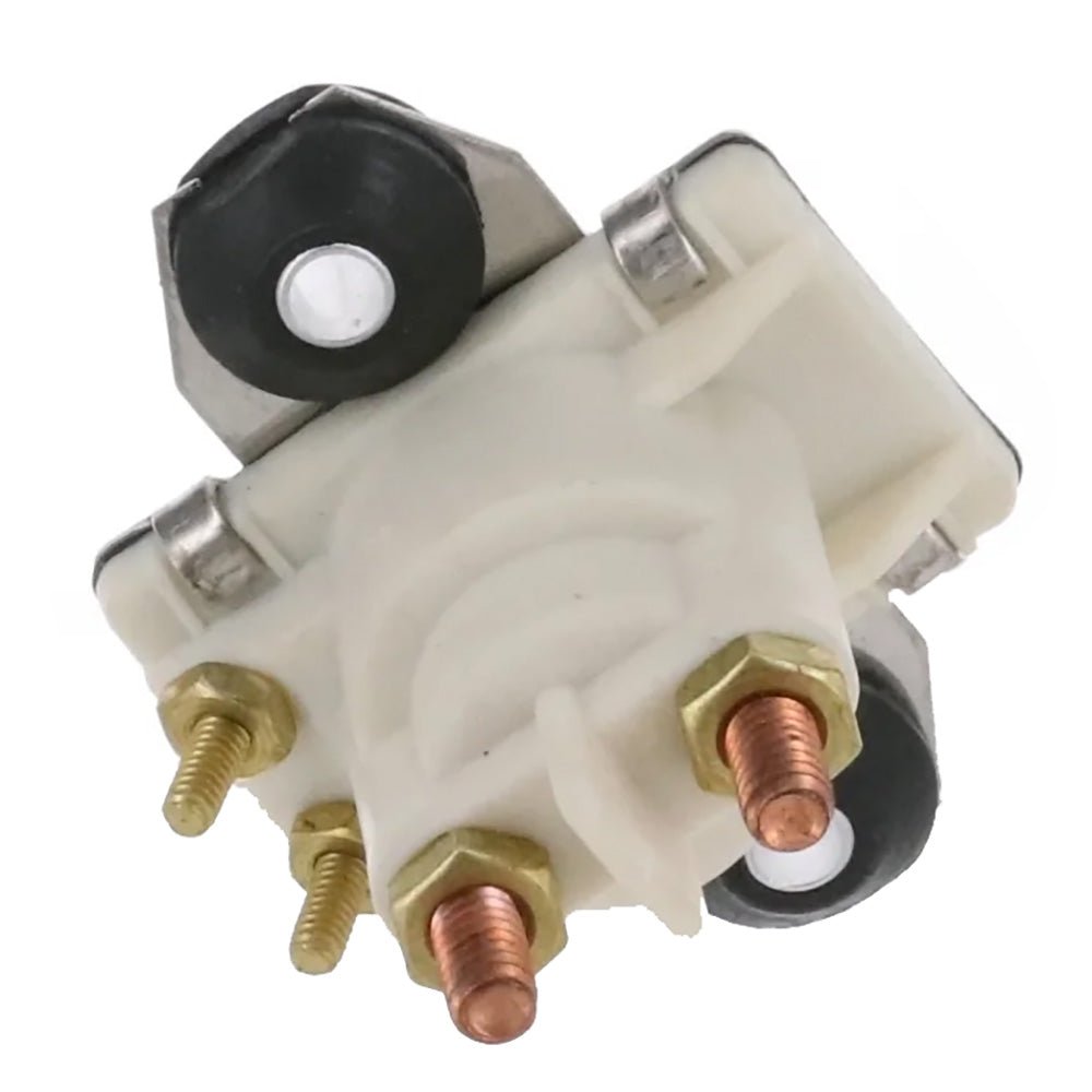 ARCO Marine Outboard Solenoid w/Flat Isolated Base White Housing [SW097] - Houseboatparts.com