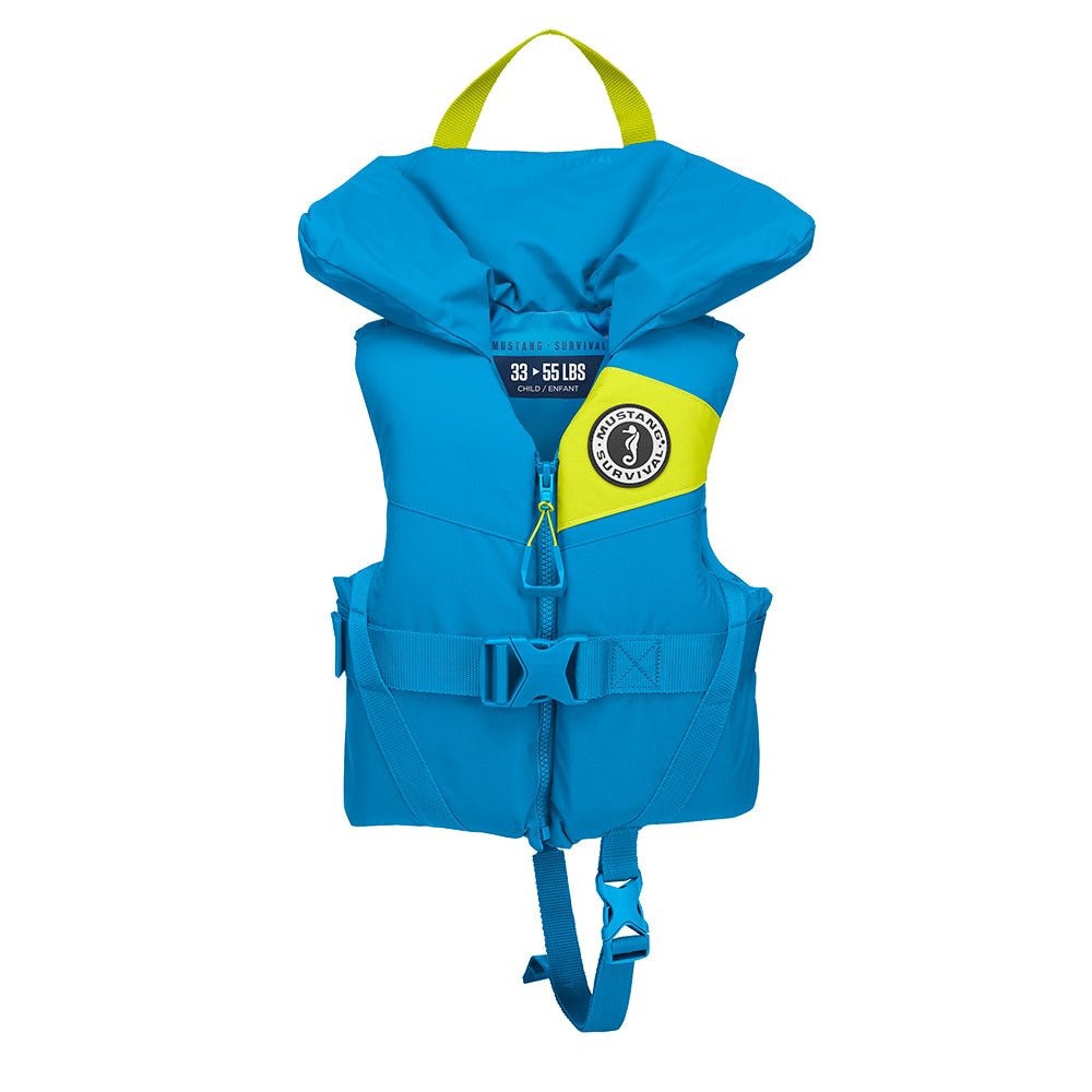 Mustang Lil Legends Child Foam Vest - Azure Blue [MV3555-268-0-216] - Houseboatparts.com