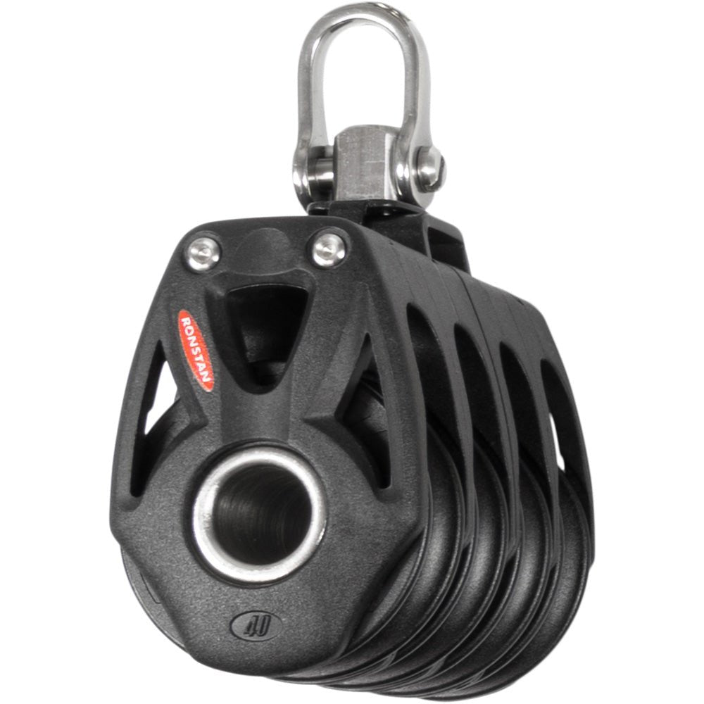 Ronstan Series 40 Orbit BB Quad Block w/Swivel Shackle [RF48400] - Houseboatparts.com