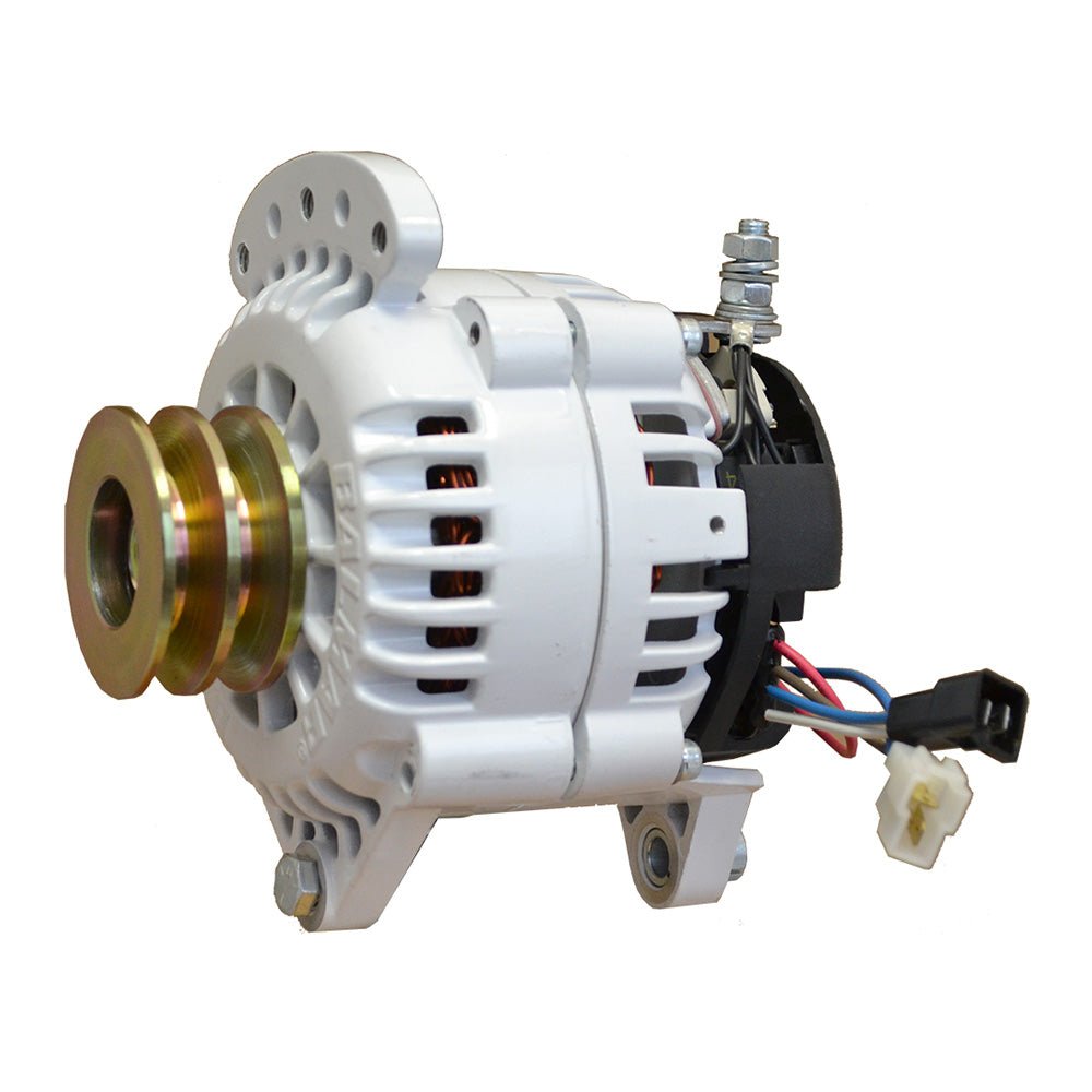 Balmar Alternator 100 AMP 12V 3.15" Dual Foot Saddle Pulley w/Isolated Ground [60-100-DV] - Houseboatparts.com