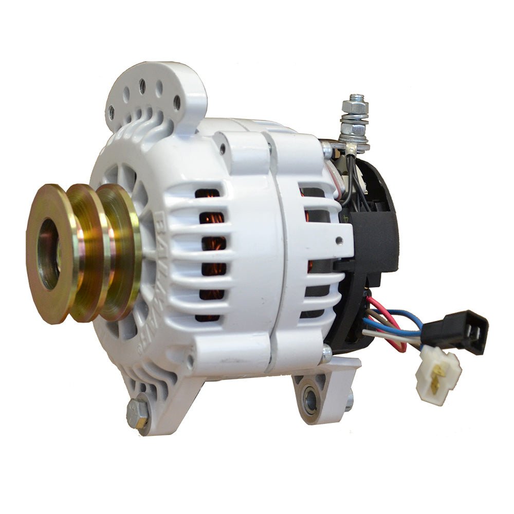 Balmar Alternator 120 AMP 12V 3.15" Dual Foot Saddle Dual Pulley w/Isolated Ground [60-120-DV] - Houseboatparts.com