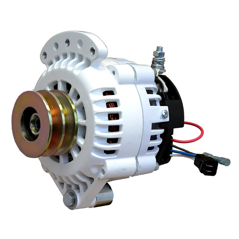 Balmar Alternator 100 AMP 12V 1-2" Single Foot Spindle Mount Dual Vee Pulley w/Isolated Ground [621-100-DV] - Houseboatparts.com