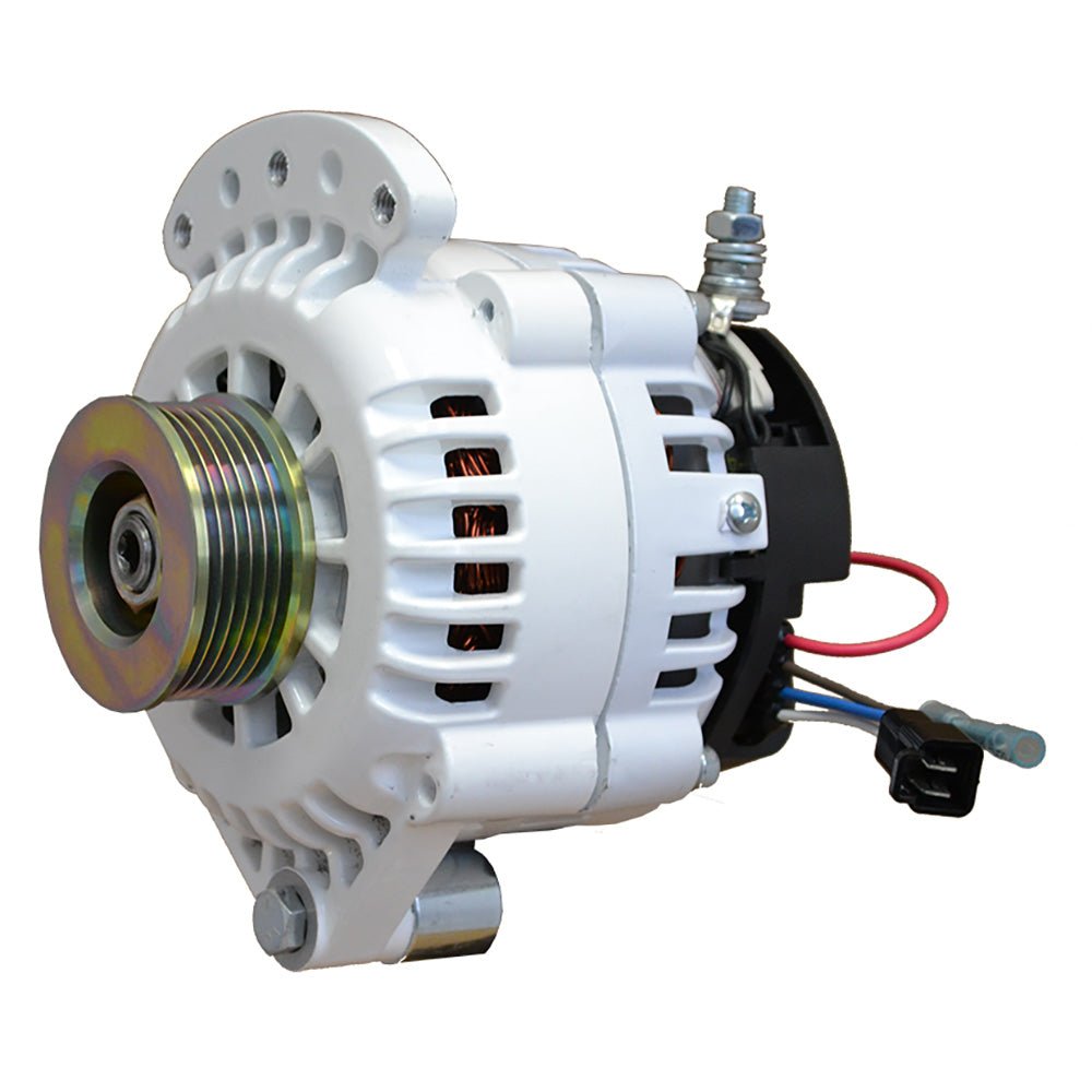 Balmar Alternator 100 AMP 12V 1-2" Single Foot Spindle Mount K6 Pulley w/Isolated Ground [621-100-K6] - Houseboatparts.com