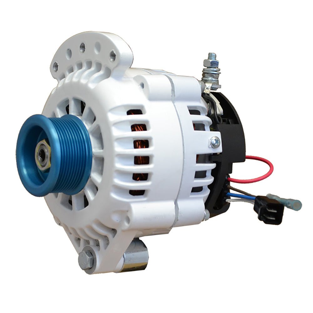 Balmar Alternator 120 AMP 12V 1-2" Single Foot Spindle Mount J10 Pulley w/Isolated Ground [621-120-J10] - Houseboatparts.com