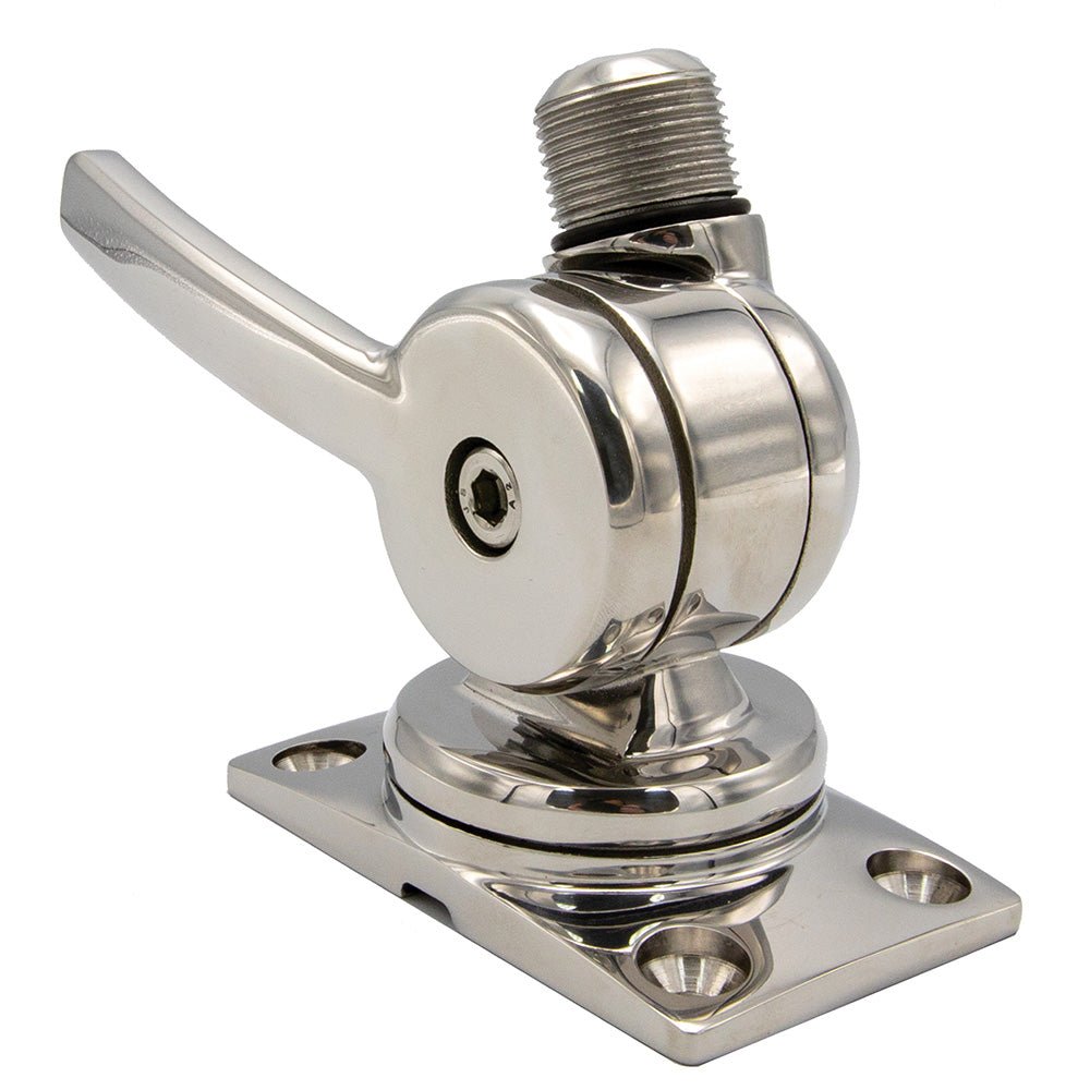 Shakespeare 6187 Sleek Compact Stainless Steel Rotatable 4-Way Ratchet Mount [6187] - Houseboatparts.com