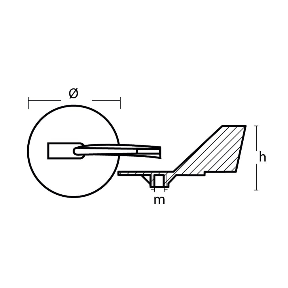 Tecnoseal Zinc Yamaha Trim Tab Anode f/150 - 225 HP Motors [01143] - Houseboatparts.com