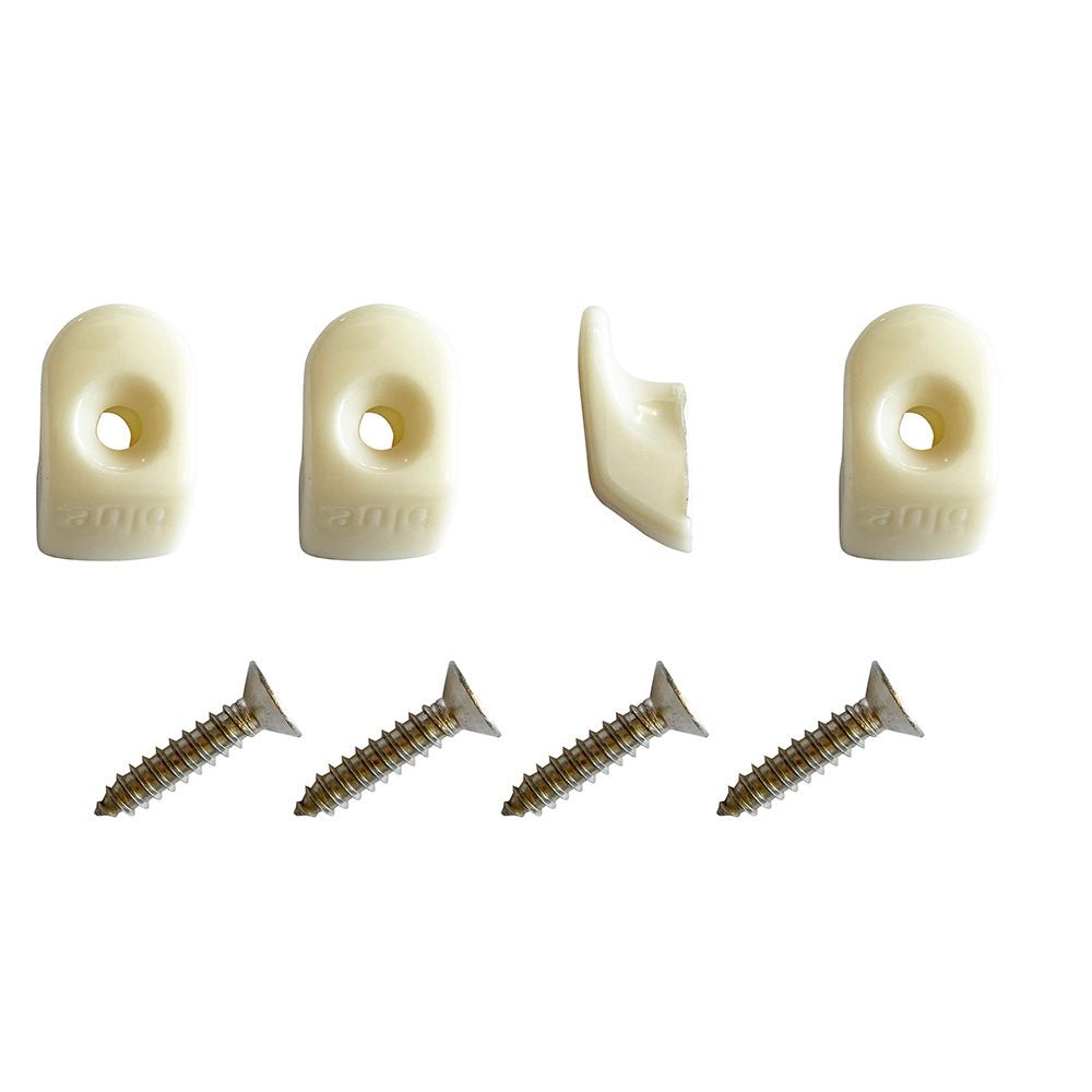 Blue Performance White Hooks Screws - 4 Pieces [PC980] - Houseboatparts.com