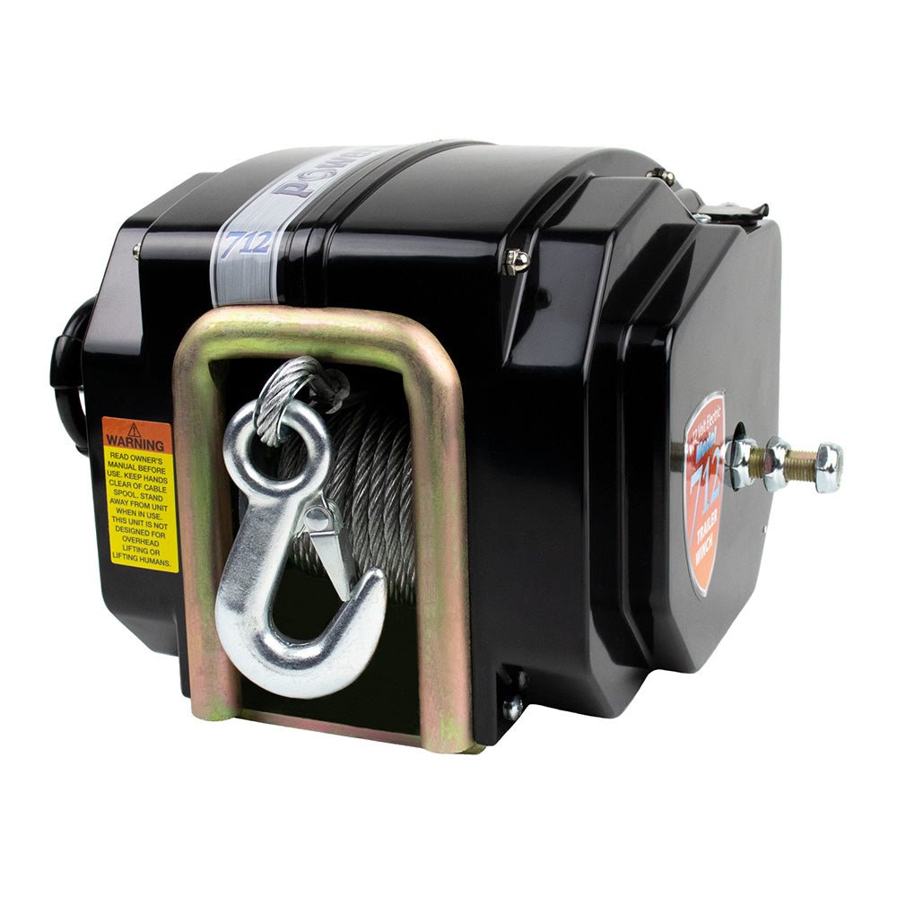 Powerwinch 712A Trailer Winch w/20 Strap [P77712-S] - Houseboatparts.com