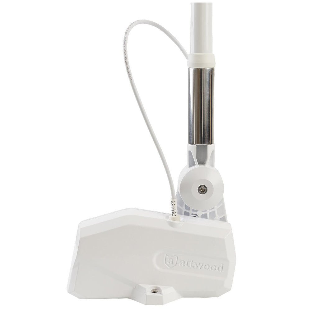 Attwood PowerBase Antenna - White Powered Fold-Down Antenna Base [6100-AT-7] - Houseboatparts.com