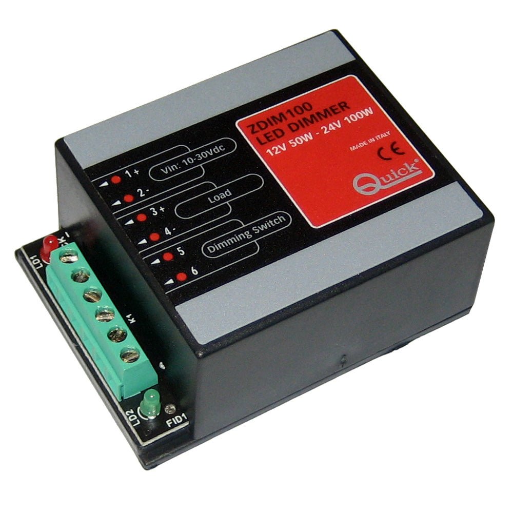 Quick ZDIM100 LED Dimmer - 10-30V DC - Up to 50W on 12V Up to 100W on 24V [FASP093CA2L1A00] - Houseboatparts.com