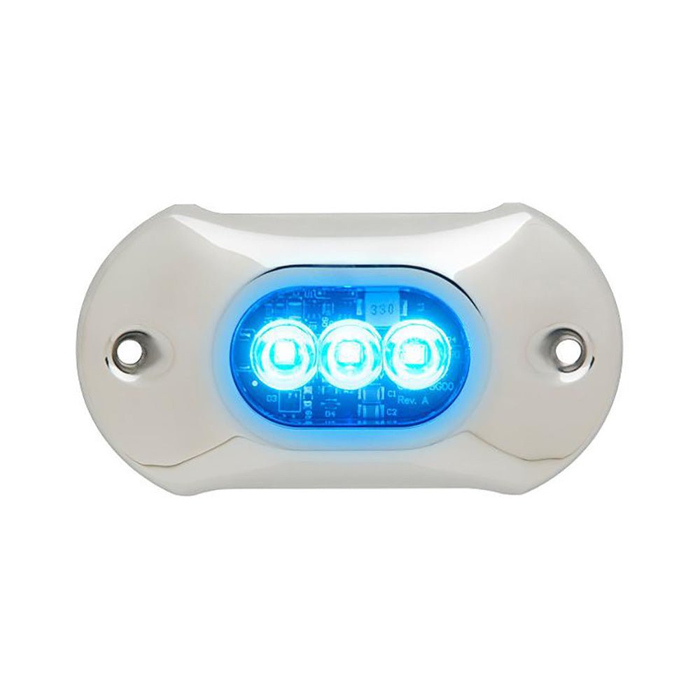 Attwood LightArmor HPX Underwater Light - 3 LED Blue [66UW03B-7] - Houseboatparts.com