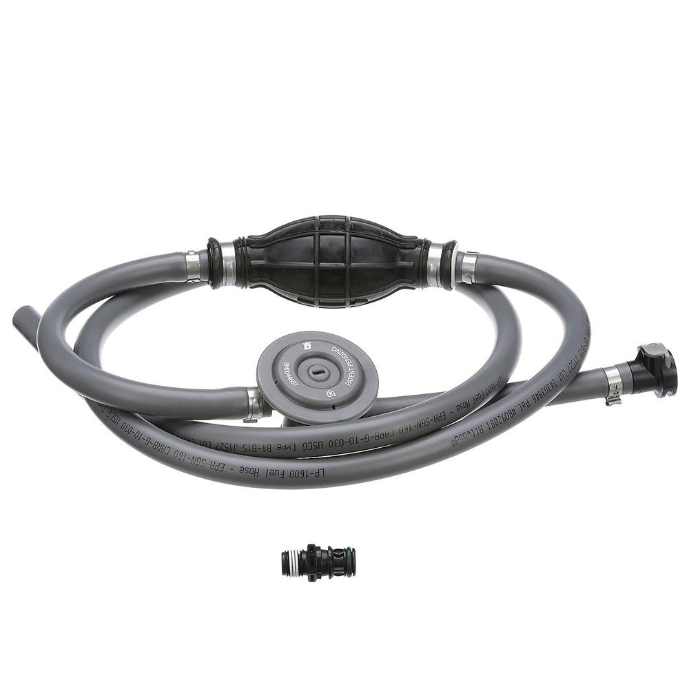 Attwood Universal Fuel Line Kit - 3/8" Dia. x 6 Length w/Sprayless Connectors Fuel Demand Valve [93806UUSD7] - Houseboatparts.com